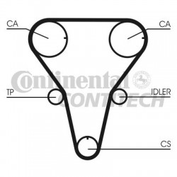 Zobsiksna DAYCO 94869, TB5512XS, Z5Y212SF0