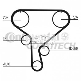 Zobsiksnas k-ts CONTITECH CT1046K1 VKMA-06503, 16806-00QAH