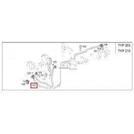 Mercedes W210 Degvielas truba  A6110703432