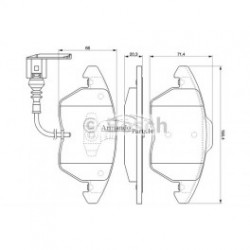 Bremžu uzlikas 0 986 424 797 BOSCH FDB1641, FSL1641,...