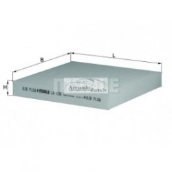 Salona filtrs MAHLE ORIGINAL LA136, 21652550, 7701048748