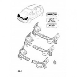 Opel Zafira A 99-05 pr. panelis, 1312001 2