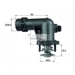 Termostats 2567-01 Mahle, 11531437085, TH373105G1 2