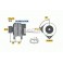 Ģenerators ALF268 INTER STARTER, 0 986 041 810
