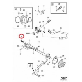 Volvo Termostata blīvgredzens 30670569