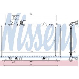 Mazda 6 02-07 radiators 2.0/2.3-16V AUT +/-KOND 729x378x16 L33215200E