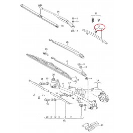 Audi A4 01-05 logu tīrīāja slotiņas remonta...