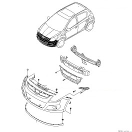 HYUNDAI GETZ I20 08- stiprinājums R 865521J000