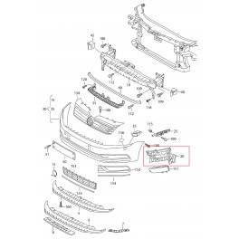 VW Passat 11-13 priekšējā bampera stiprinājums...