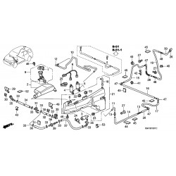 Honda CRV lukturu mazgātāja sprausla L, 76885-SCA-S11 2