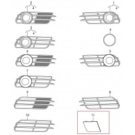Audi A6 11-13 nosegs L, 4G08071519B9