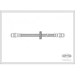 Bremžu šļūtene CORTECO QB22102 433611775A