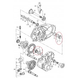 VW Gultnis 091517185D, 50X80X20