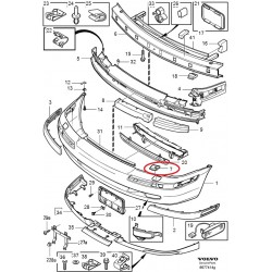 Volvo V40 00- lukturu mazgātāja vāciņš L, 30888126