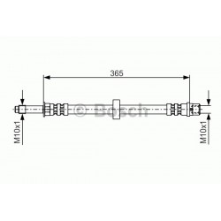 Volvo Bremžu šļūtene CORTECO QB32333 	Priekšējais tilts
