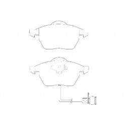 Bremžu uzlikas WAGNER WBP20676D, FDB590, 4A0698151C