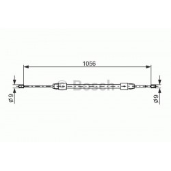 Bremžu trose BOSCH 07.0836, 1684201785