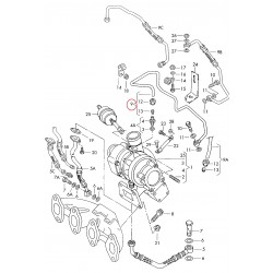Audi A4, A6, Eļļas cauruļvads, Kompresors 038145771L 2