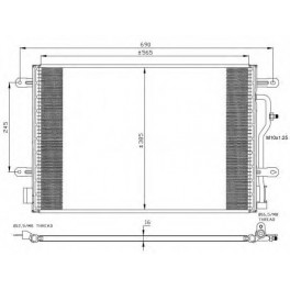 Audi A4 01- radiators KOND 1.6/1.8T/2.0/2.4/3.0/1.9TDi/2.5TDi 615X405X16 RA94583