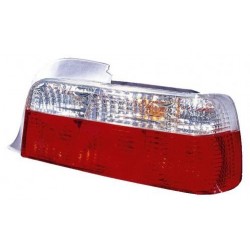 BMW E36 91-98 COUPE aizmugures CRISTAL balts/sarkans...