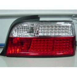 BMW E36 91-98 aizmugures SED LED balts/sarkans komplekts E
