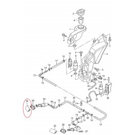 Audi A4 01-04 luktura mazgātāja vāčiņš R...