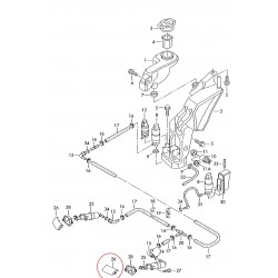 Audi A4 01-04 luktura mazgātāja vāčiņš L, 8E0955275D 2
