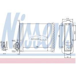 Salona radiators NISSENS NS73640,  	3545537