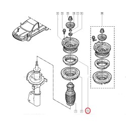 Amortizatora atbalsta gultnis SNR M255.07, 802-22305,... 2
