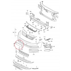 VW Passat 10- paliknis nummurzīmei 3AA807287A 9B9