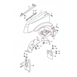 VW CRAFTER 06-13 spārna remonta daļa L 2E0821177