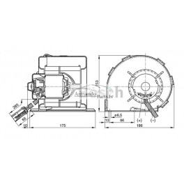 BOSCH Ventilatora motors JOHN DEERE 0130063810