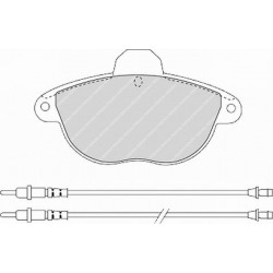 Bremžu kluči CITROEN XANTIA FDB1069