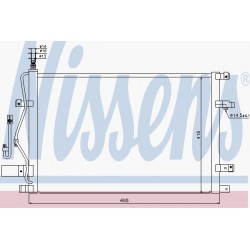 Kondensētājs, gaisa kondicionēšana NISSENS NS94525,... 2