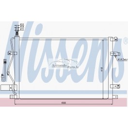 Kondensētājs, gaisa kondicionēšana NISSENS...
