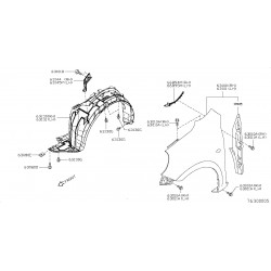 Nissan Micra 10- spārns L, F3101-1HHMA