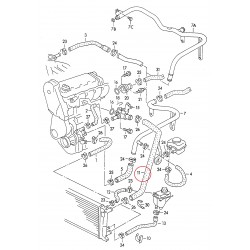 Audi Gumijas caurule dzesēšanas sistēmai 8A0121101B 2