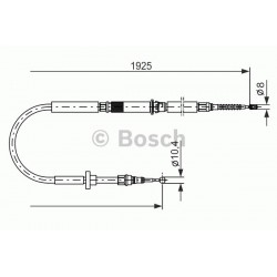 Audi A6 C5 quattro Bremžu trose BOSCH 1 987 477 959,...