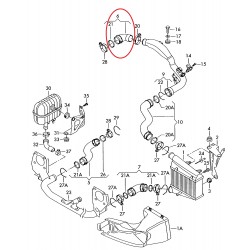 Pūtes sistēmas gaisa caurule VAICO 10-2866, 8D0145834L,... 2