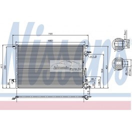 Opel Vectra C Radiators kondicioniera  NISSENS NS94597, 71740527, 1850076