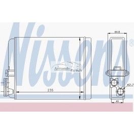 Volvo salona radiators 242X210X40 9171503, 73641