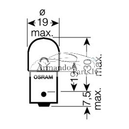 Spuldze NEOLUX BA15s, R10W, 12V