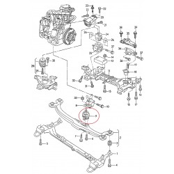 Motora spilvens VW 617 401 854V, 357199279C 2