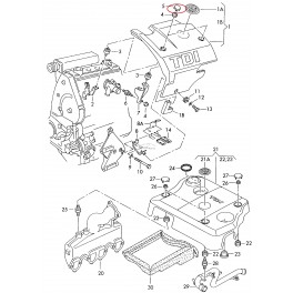 Audi, VW vāciņš motora vākam 028103937