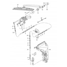 Audi A6 04- loga slotiņas turētājs aizmugures...