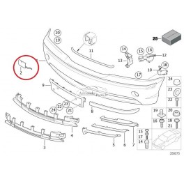 BMW 3 E46 01- bampera āķa vāciņš SED/Estate...