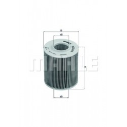 Eļļas filtrs OX163/1D MAHLE ORIGINAL, 650300, 5650380