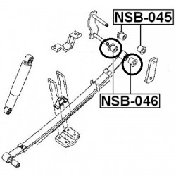Atsperlāgas bukse 34-N087 BLUE PRINT,  	55047-EB301  2