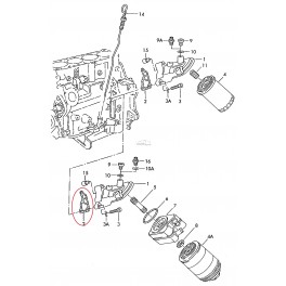 Blīve, Eļļas filtra korpuss OE daļa 028115441C