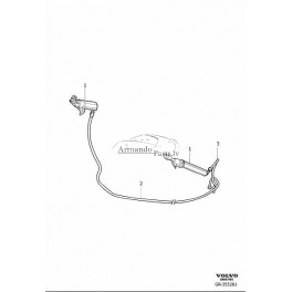 Volvo S60, V60 11-13 lukturu mazgātāja sprausla...